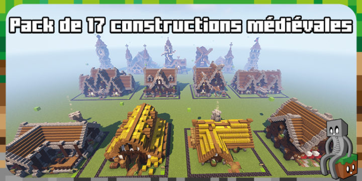 Map 17 constructions médiévales 1 16 Minecraft France