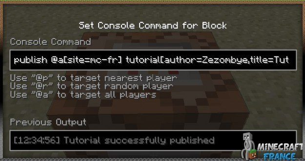 Tutoriel sur les command blocks - Minecraft-France