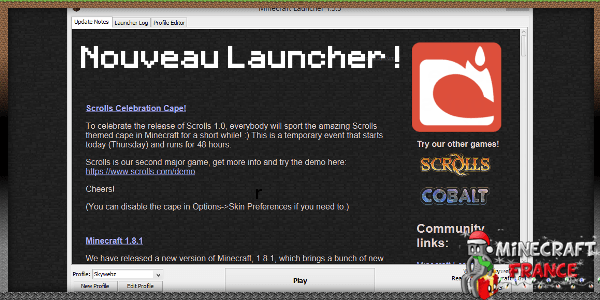 Un Nouveau Launcher En Beta Minecraft France