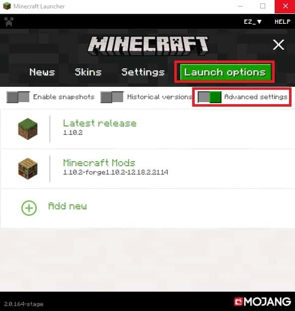 way to customize ram in curse launcher for minecraft