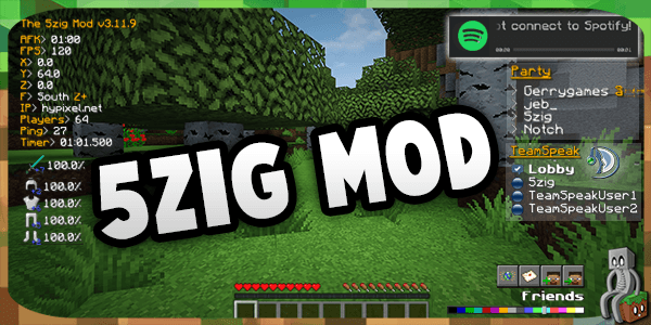 how to download 5zig mod for mc 1.11 on mac