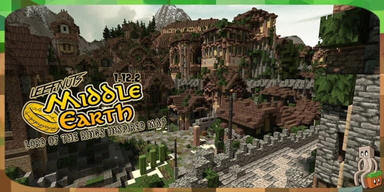 Adventure in the Middle-Earth Map 1.15.2 for Minecraft 