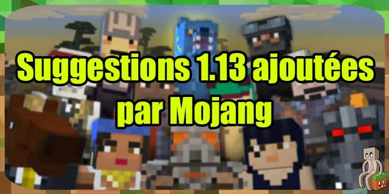 Les Suggestions Ajoutees En 1 13 Minecraft France