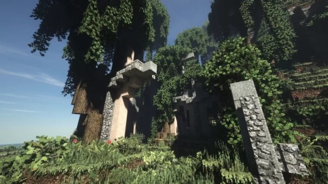 minecraft overgrown city map