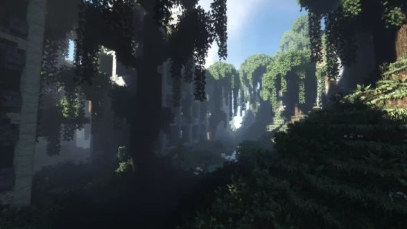 minecraft overgrown city map
