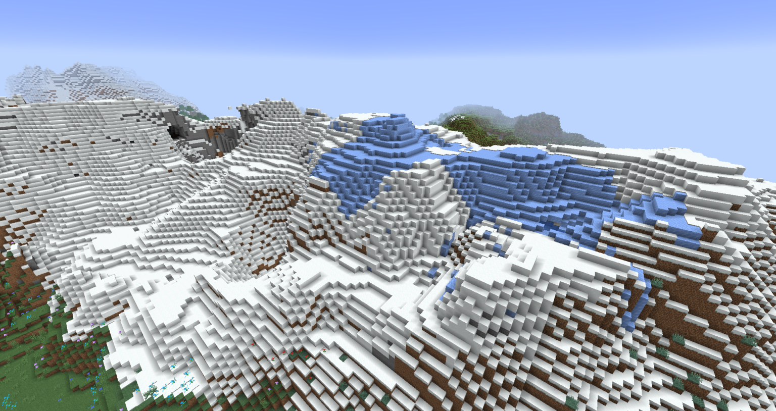 Minecraft 1.18 java. Snowy slopes Minecraft.