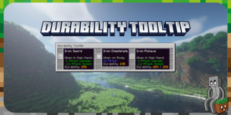 Durability Tooltip - Mod Minecraft